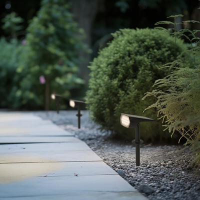 Lámpara solar de jardín elegante e impermeable