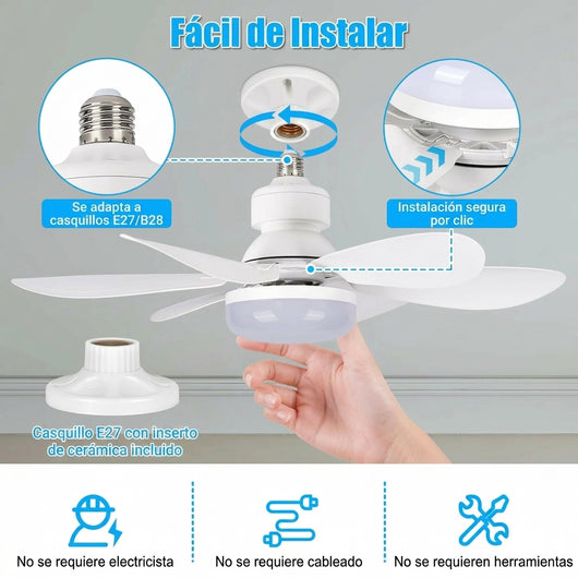 Lámpara Ventilador de Techo
