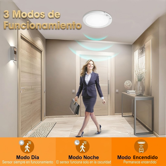 Luz de Techo Magnética con Sensor