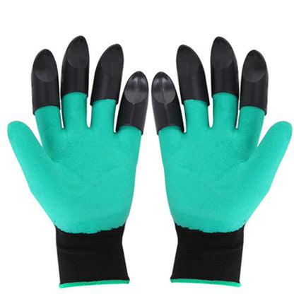 Guantes con garras para cavar